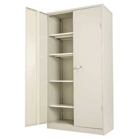 double door steel storage cabinet|72 locking steel storage cabinet.